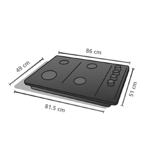 D_Cubierta_de_empotre_gas_86cm_GE_CGG8610I2_Isometrico