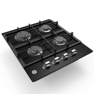 Cubierta de Empotre a Gas 60 cm Vidrio Negro GE Appliances - CGG6020V1