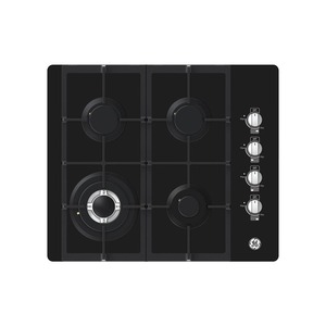 Cubierta de Empotre a Gas 60 cm Vidrio Negro GE Appliances - CGG6025V1