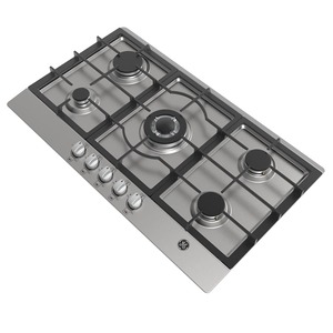 Cubierta de Empotre a Gas 86 cm Inoxidable GE Appliances - CGG8610I2