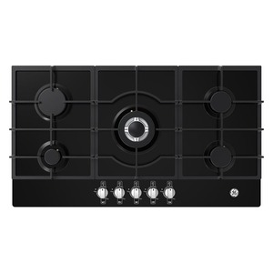 Cubierta de Empotre a Gas 86 cm Vidrio Negro GE Appliances - CGG8615V2