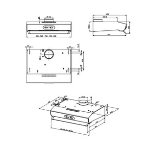 Campana de Pared 60 cm Inoxidable GE - CG6031I