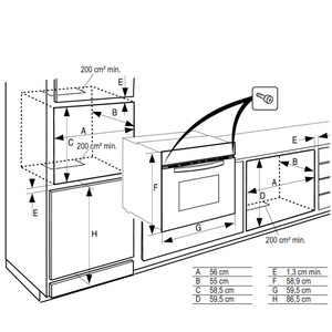 Horno de Empotrar Eléctrico 220v Pirolítico 60cm Inoxidable GE Profile - HGP6071E