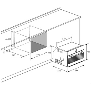 Horno de Empotrar Eléctrico 220v al Vapor 60cm Inoxidable GE Profile - HVGP4561YI