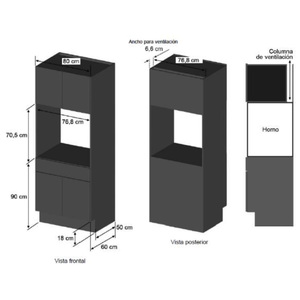 Horno de Empotrar a Gas 80 cm Inoxidable GE Profile - HGP8050K0