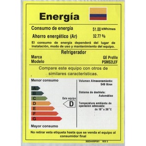 Nevecón No Frost 615 Lts. Brutos Inoxidable GE Profile - PSMS2LEFFSS