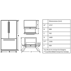 Nevecón No Frost 672 L Netos Dark Slate GE Profile - PFQ25LERCDS