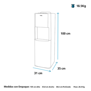 Dispensador de Agua Negro Inoxidable GE - GXCFS7CCSS