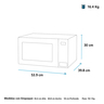 Horno Microondas de 1.1Cuft Gris GE - JES11G