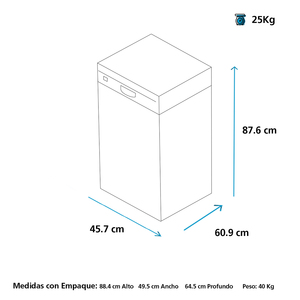 Lavavajillas portátil de 64 piezas Inoxidable GE Appliances - GLV1890XSS0