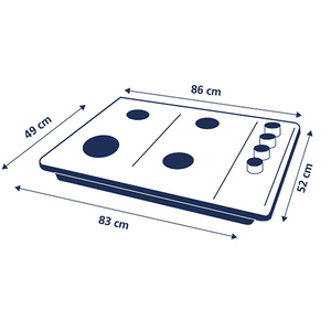 Cubierta de Empotre Inducción a 220 V 86 cm Negra GE Profile - PGP95IV0