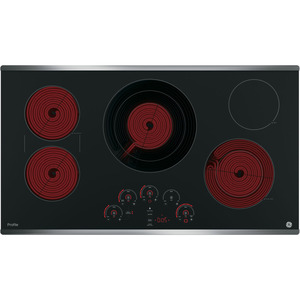 Cubierta eléctrica 92cm Vidrio Negro GE Profile - PP9036SJSS