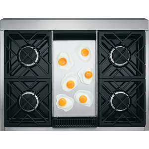 Parrilla a gas de 90 cm Acero Inoxidable Monogram - ZGU364NDPSS