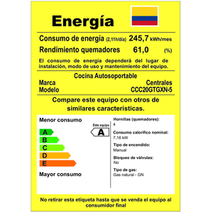 Estufa de Piso de 20