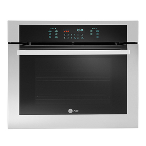Horno de Empotrar a Gas 80cm Inoxidable Vidrio Negro GE Profile - HGP8070K0