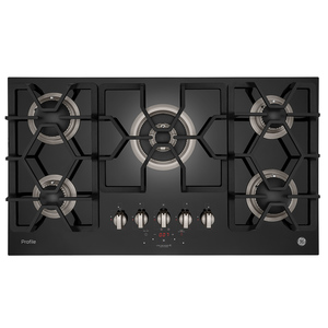 Parrilla Empotrable 90 cm Vidrio Negro GE Profile - PGP95KBG0