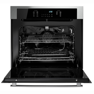 Horno de Empotrar a Gas 80cm Inoxidable Vidrio Negro GE Profile - HGP8070K0