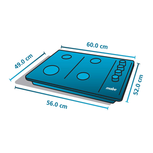 Cubierta de Empotre Inducción a 220 V 60 cm Negra Mabe - PM64IV0