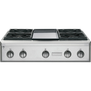 Parrilla a gas de 90 cm Acero Inoxidable Monogram - ZGU364NDPSS